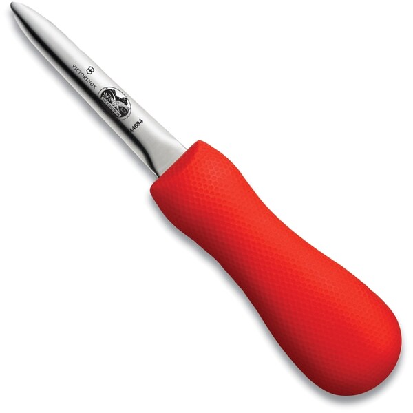 Swiss Army Brands 44694 Kitchen Specialty Knives & Tools Oyster 3In Blade, Boston Style, Narrow, Supergrip Red Pac VIC-7.6399.4 - main